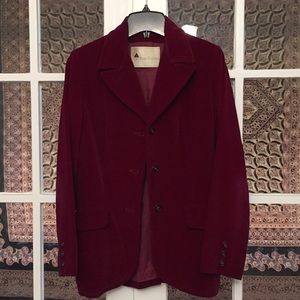 Vintage 70's velvet - Evan Picone Burgundy jacket